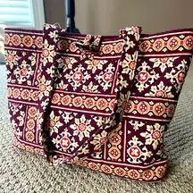 Vera Bradley Retired Medallion Burgundy Scroll Purse