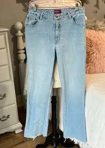 Denim Jeans Light wash Womens 10 Straight Leg