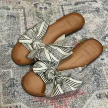 Dolce Vita Parin Striped Oversize Bow Sandals