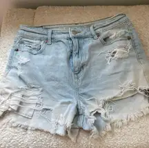 Light Washed Jean Shorts