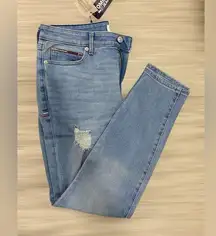Tommy Hilfiger Skinny Jeans Women’s 31 Light Blue Stretch Denim Mid Rise