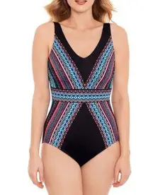 Embrace Your Curves by Miracle Brands One Piece Georgia Swimsuit 3X Vacation