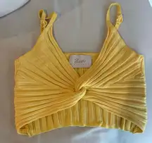 yellow crop top