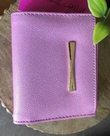 Betsey Johnson Purple Bow Bifold Wallet Faux Leather NWT