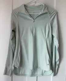 Apana Women's Light Green Quarter-Zip Size Small