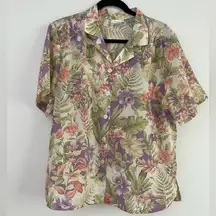 80s Bonworth Floral Short Sleeve Button Up