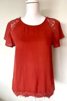 Flowy Lace Blouse | Size Small | EUC