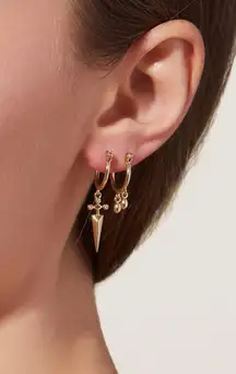 AnaLuisa Gold Dagger Earrings