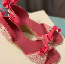 Lily Pulitzer Pink Wedges
