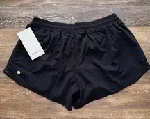 Lululemon Hotty Hot Shorts Low Rise 4” Lined Black Size 14 NWT