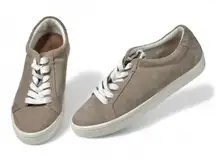 Frye Kerry Suede‎ Womens Gray Lace Up Sneakers Size 8.5 Round Toe Fall Outfit