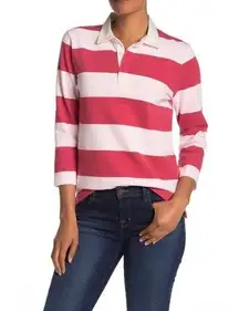 J. Crew Striped Rugby Polo Shirt Size XS