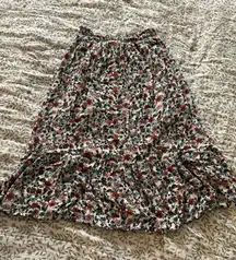 Speechless Floral midi skirt 