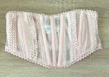 Charo Ibiza 1989 pink lace top