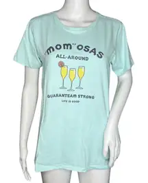 Life Is Good‎ Shirt Womens Medium Green Crusher Tee "Mom"osas Basic Casual Tee
