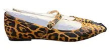 MIA Aviba Pointy Toe Flats in‎ Leopard Mary Jane Size 7.5