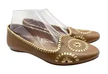 Jack Rogers Waverly Leather Ballet Flats size 8