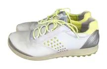 ECCO Biom Natural Motion Running Shoes EU 38 Gray Leather Green Women's‎ Size 7