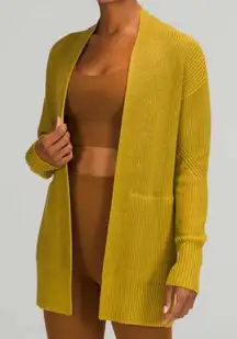 Lululemon Cashlu Sweater Wrap Auric Gold