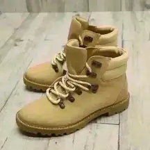 Universal Thread Tully Lace-Up Winter Hiking Boots-Tan Women's Size 6