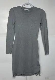 Abercrombie & Fitch Women’s XS Light Gray Long Sleeve Bodycon Sweater Dress