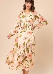 NWT SPARTINA 449 Rheanna Midi Dress Size Small in Mercer House Batik Floral