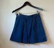 Gap Denim Skirt 27/4 Pleated