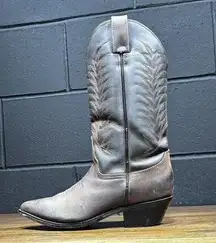 Diamond J Distressed Brown Leather Western Cowgirl Boots Women’s 7.5 B