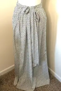 Zara Trafaluc Polka Dot Tie Waist Maxi Skirt