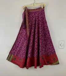 Reversible Maxi Wrap Skirt BINW413