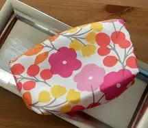 Clinique retro cherry blossom travel zipper makeup bag