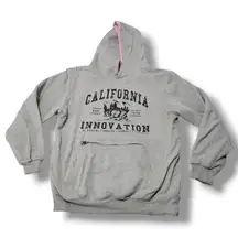 RA Reversible Apparel Sweatshirt Size Medium California Where Innovation Happens Graphic Print Hoodie Unisex 
