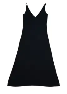 NakedCashmere Black Sleeveless V Neck Womens Dress Xsmall