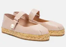 NWT JIMMY CHOO Fayence leather espadrilles
