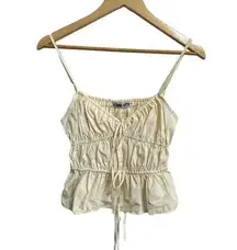 CIAO LUCIA Womens Cream Ricci V-neck Cotton Top size XS $265