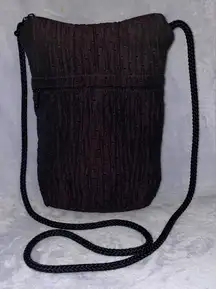 Wild West Boulder Co NWOT Black Dot Fabric Crossbody Cord Pineapple Tapestry