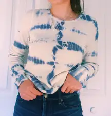INC Blue Tie Dye Sweater 