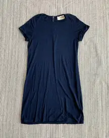 Alice & Olivia AIR Navy Linen Dress S