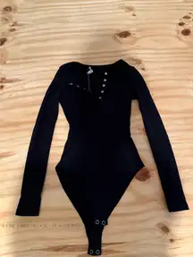 Black Bodysuit Forever 21 Long Sleeve