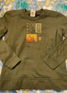 Vintage Fall Pumpkin Embroidered Crewneck Sweater