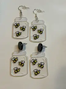 Handmade Bee Earrings | Listing Is For 1 Pair - Choose Your Hardware