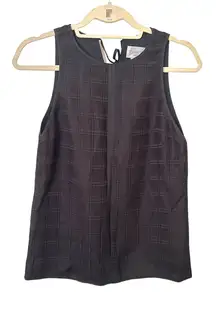GREY‎ JASON WU Sleeveless Grid-Print Blouse NWOT Sz 4