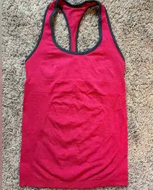 Lululemon  Swiftly Tech Red and Grey Tank Top Size 6