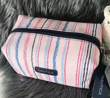 NWT Nautica Shadow Box Cosmetic Bag