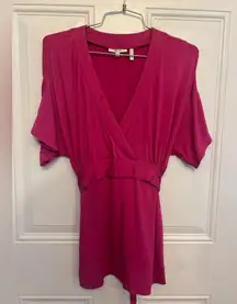 Tyler Boe Hot Pink Blouse Shirt Size Medium