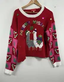 Womans New Blizzard Bay Christmas Pullover Sweater Large Multicolor