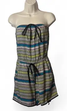 ‎Strapless Lightweight Romper