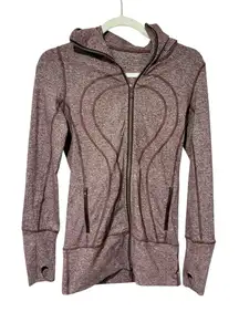 Lululemon Size 4 Purple Stride Full Zip Hooded Jacket Athletic Workout