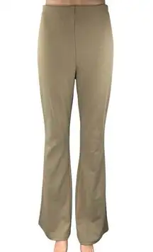 H&M Women's Beige Tan High Waisted Flared Bootcut Stretch Trousers Pants Size S
