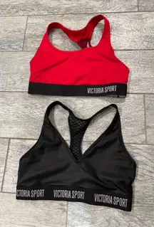 Lot of‎ 2 Victoria Sport Sports Bra SMALL THE PLAYER Athletic Racerback Yoga